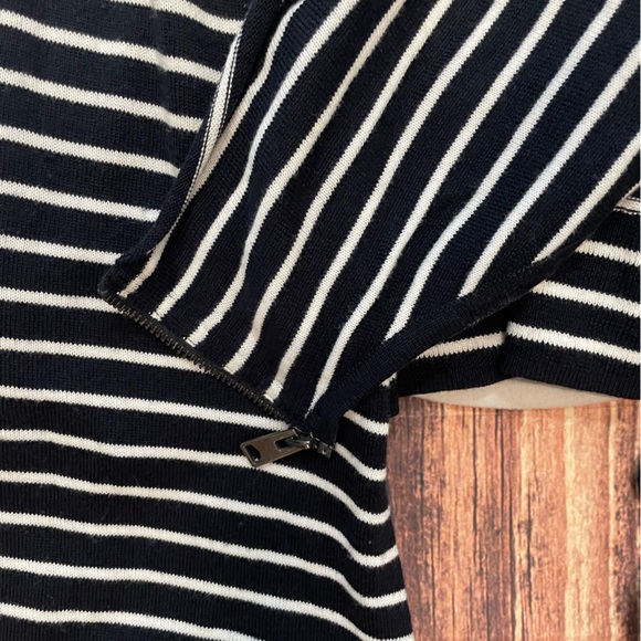 All Saints Drina Wool Striped Sweater Cardigan - Picture 6 of 9